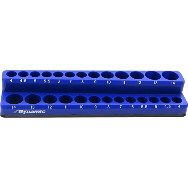Dynamic Tools 1/4-in Drive Magnetic Organizer For 26 Metric Sockets