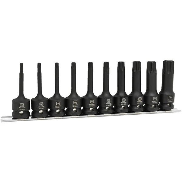 Dynamic Tools 10-Piece Torx 1/2-in Drive 6-Point Impact Socket Set - Image 2