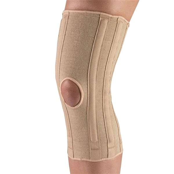 OTC Brown Large Knit Ortho Wrap Knee Pad With Spiral Stays - Image 2