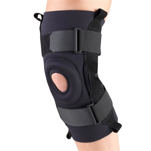 Champion Black Medium Neoprene Stabilizer Knee Pad With Hinged Bars - Image 3