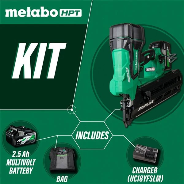 Metabo HPT 3.5-in 21-Degree 36 V Cordless Duplex Nailer - Image 2