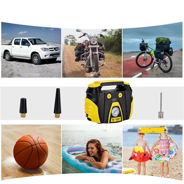 Costway Portable AC/DC Electric Air Compressor Pumpvwith 3 Nozzle Adaptors - Image 5