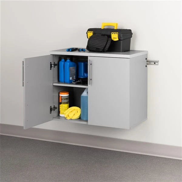 Prepac Hangups 30 X 24 X 16-in Grey Wood Composite Wall-Mounted Garage Cabinet - Image 3