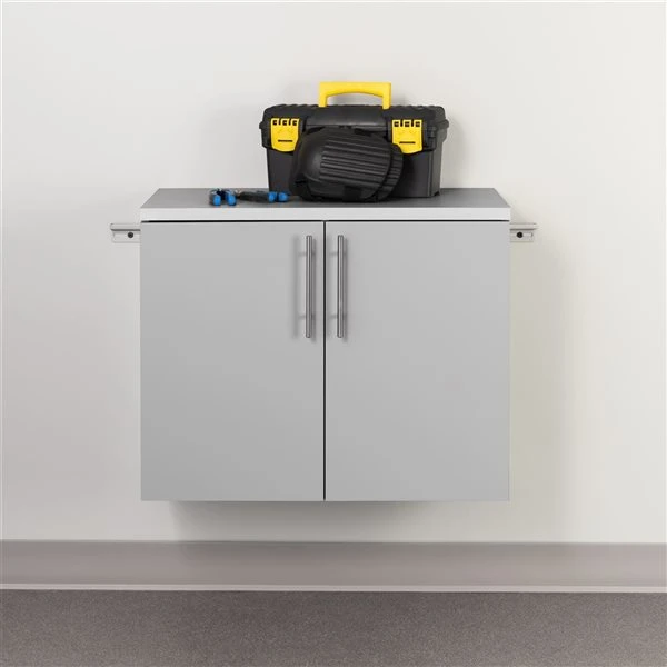Prepac Hangups 30 X 24 X 16-in Grey Wood Composite Wall-Mounted Garage Cabinet - Image 4