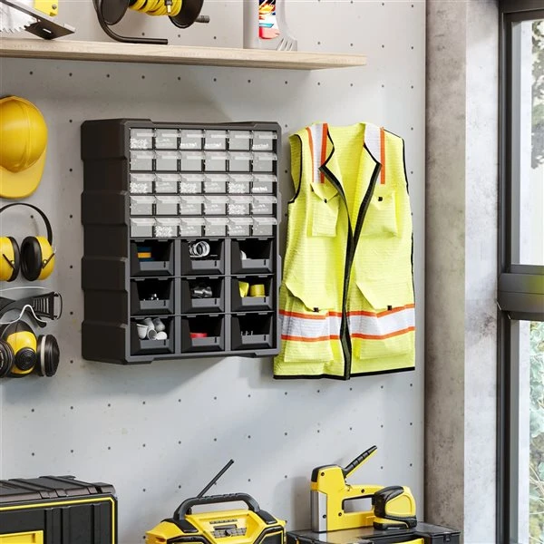 DURHAND 39-Drawer Black Plastic Hardware Storage Cabinet - Image 2