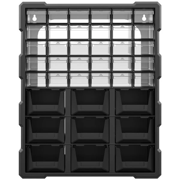 DURHAND 39-Drawer Black Plastic Hardware Storage Cabinet - Image 3