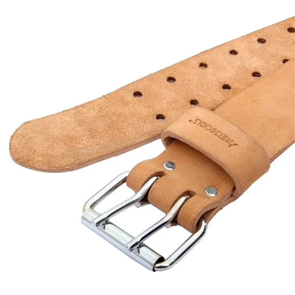 MechTools Saddle Leather Double Buckle Tool Belt 2-in Fits 29-in To 45-in - Image 5