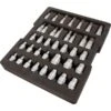 Dynamic Tools 1/2-in Drive 38-Piece Chrome Socket Set With Foam Tool Organizer