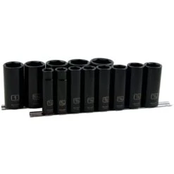 Dynamic Tools 13-piece SAE 1/2-in Drive 6-point Deep Socket Set