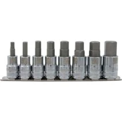 Dynamic Tools 8-piece SAE 1/2-in Drive Shallow Socket Set