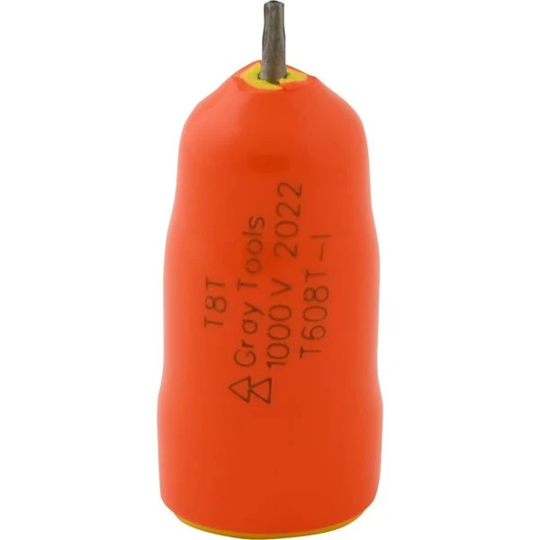 Gray Tools T8T X 3/8-in Drive Torx Head Tamper Resistant, Insulated Socket