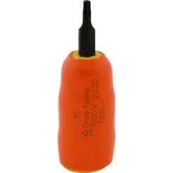 Gray Tools T15 X 3/8-in Drive Standard Length Torx Head, Insulated Socket