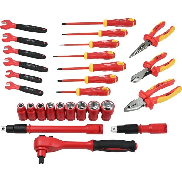 Dynamic Tools 28 Piece Socket And Wrench Set, 1000V Insulated - Image 5