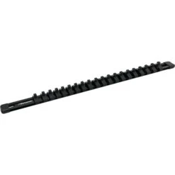 Dynamic Tools 1/4-in Black Drive Aluminum Socket Rail