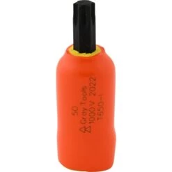 Gray Tools T50 X 3/8-in Drive Standard Length Torx Head, Insulated Socket