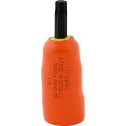 Gray Tools T40 X 3/8-in Drive Standard Length Torx Head, Insulated Socket