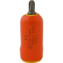 Gray Tools No. 3 X 3/8-in Drive Standard Length Phillips Head, Insulated Socket