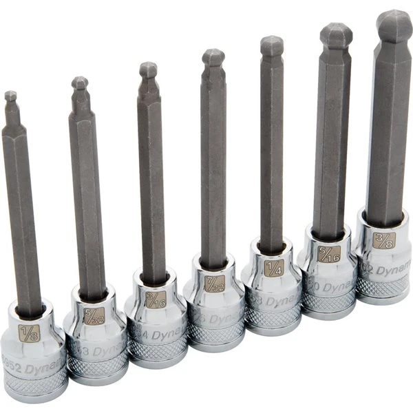 Dynamic Tools 7-piece SAE 3/8-in Drive Deep Socket Set