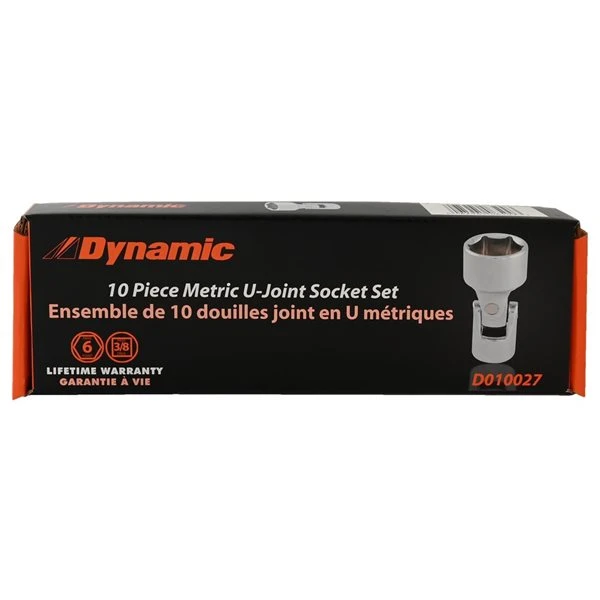 Dynamic Tools 10-piece Metric 3/8-in Drive 6-point Shallow/Deep Socket Set - Image 3