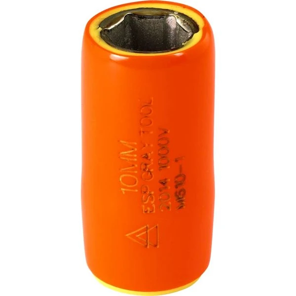 Gray Tools Metric 1/4-in Drive 6-point 10 mm Shallow Socket - Image 2