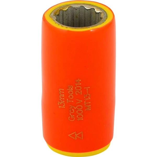 Gray Tools Metric 3/8-in Drive 12-point 13 mm Shallow Socket - Image 3