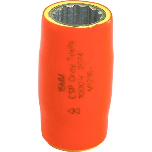 Gray Tools Metric 1/2-in Drive 12-point 16 mm Shallow Socket - Image 2