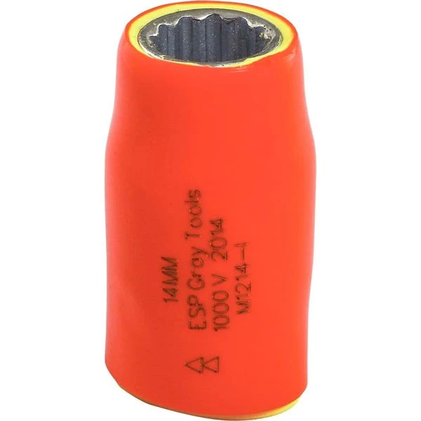 Gray Tools Metric 1/2-in Drive 12-point 14 mm Shallow Socket - Image 2