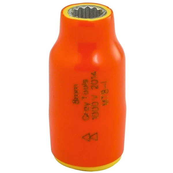 Gray Tools 8-mm X 3/8-in Drive Insulated Standard Length Socket - Image 2
