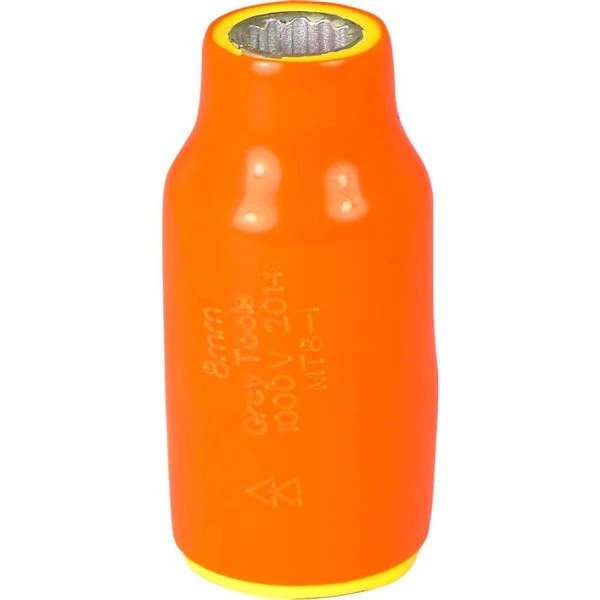 Gray Tools 8-mm X 3/8-in Drive Insulated Standard Length Socket - Image 4