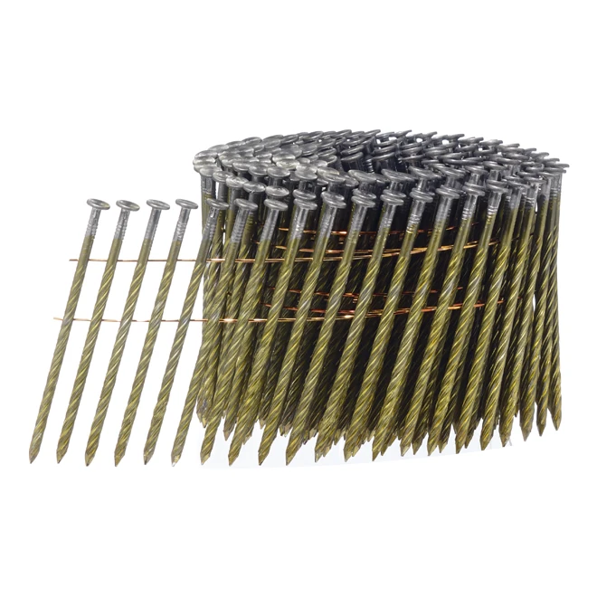Steel Framing Nail Coil - 3 1/4'' - Bright - Box Of 4000
