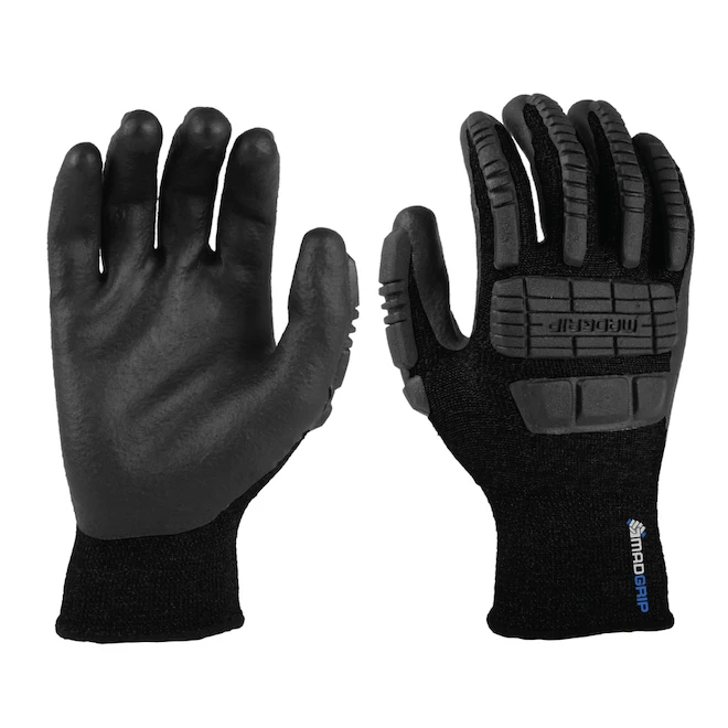 MadGrip Ergo Impact Thermal Medium Unisex Nylon Nitrile Dipped Gloves