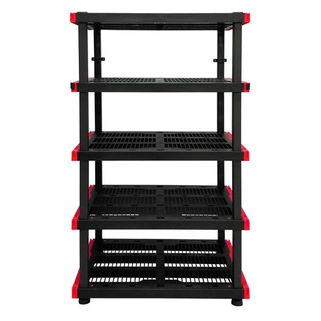 Craftsman Modular 5-Shelf Storage Unit - Plastic - 72-in X 40-in X 24-in - Black - Image 2