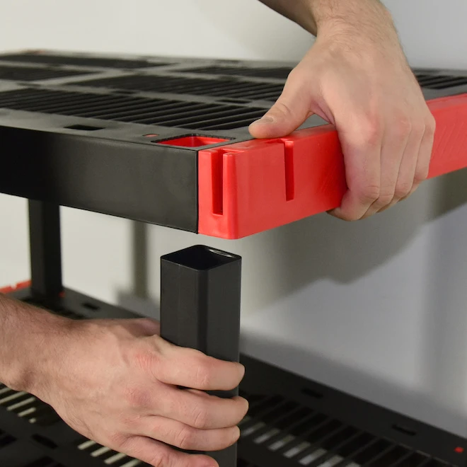 Craftsman Modular 5-Shelf Storage Unit - Plastic - 72-in X 40-in X 24-in - Black - Image 3