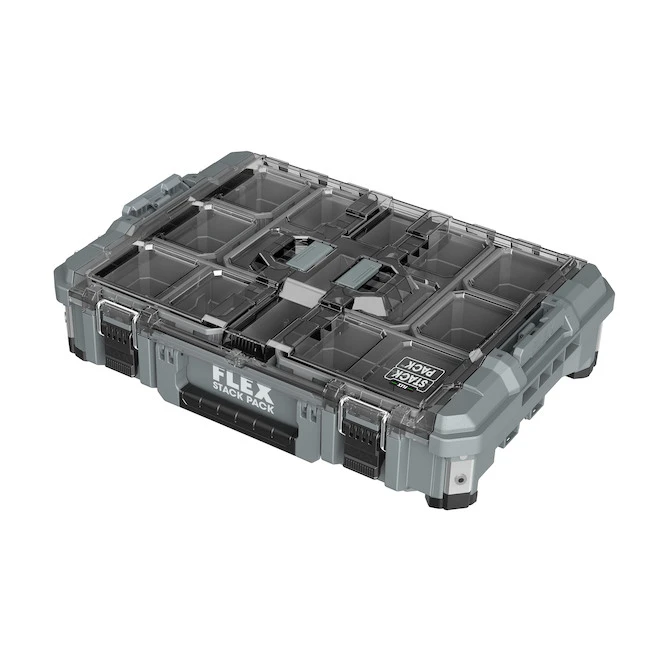 Flex Stack Pack Grey/Black Organizer Box