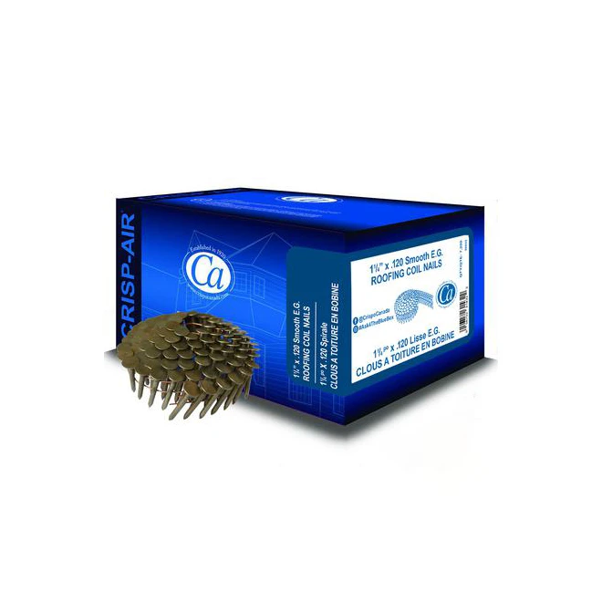 Crisp-Air Coil Roofing Nails Steel 1 1/4-in - 7200 Per Box - Image 3