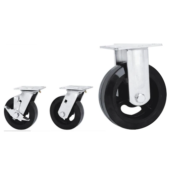 Real Steel Wheel Set - Metal And Rubber - 4-Pack - 6-in X 2-in