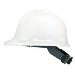 Safety Works White Hard Hat With Wheel Ratchet