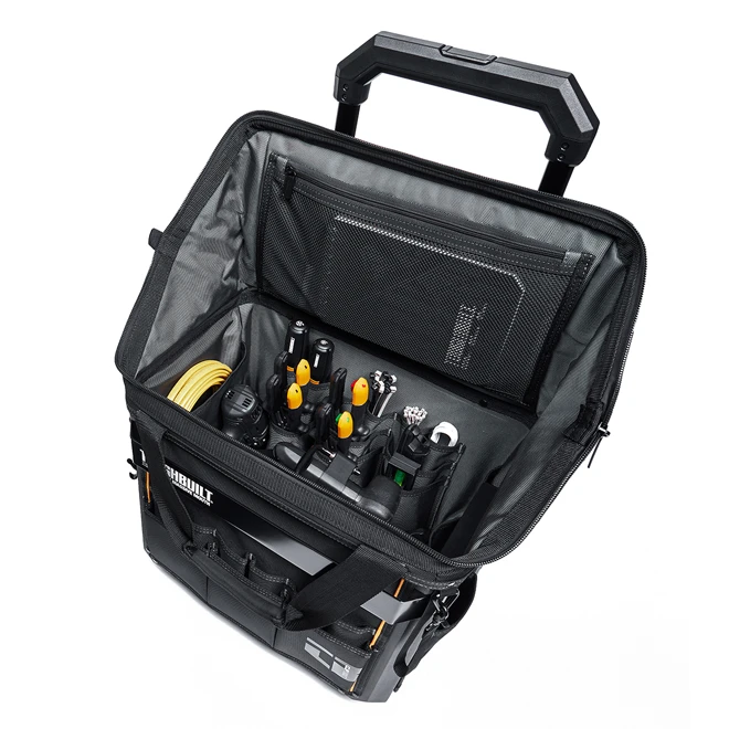 ToughBuilt Tool Bag Rolling Massive Mouth X-Large 18-in On Wheels Black - Image 3
