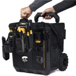 ToughBuilt Tool Bag Rolling Massive Mouth X-Large 18-in On Wheels Black