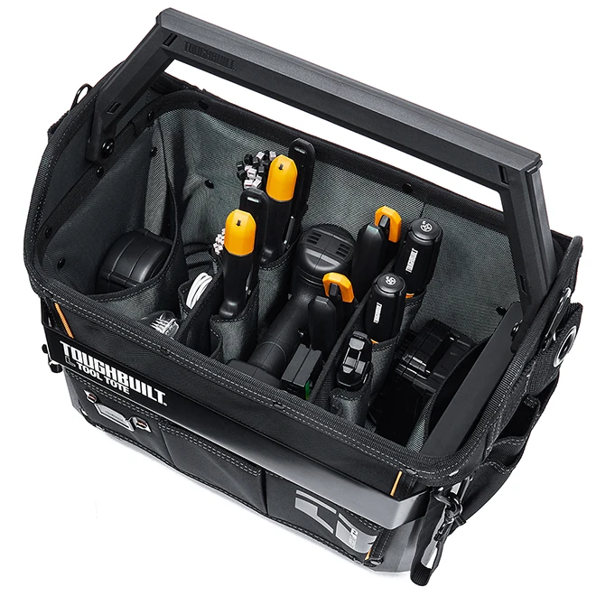 ToughBuilt 16-in Black Polyester Tool Tote