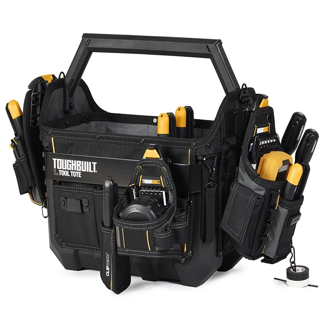 ToughBuilt 16-in Black Polyester Tool Tote - Image 3