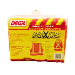 Degil RefleXWear Safety Vest - Fluorescent Orange - One Size Fits Most - Velcro Closure