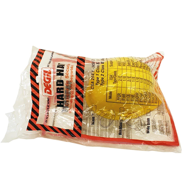 Degil Safety Type 1 Hard Hat - Yellow Polyethylene Shell - Nape Strap - 12-oz - Image 2