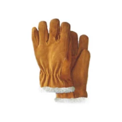 Brown Suede Leather Work Gloves For Men